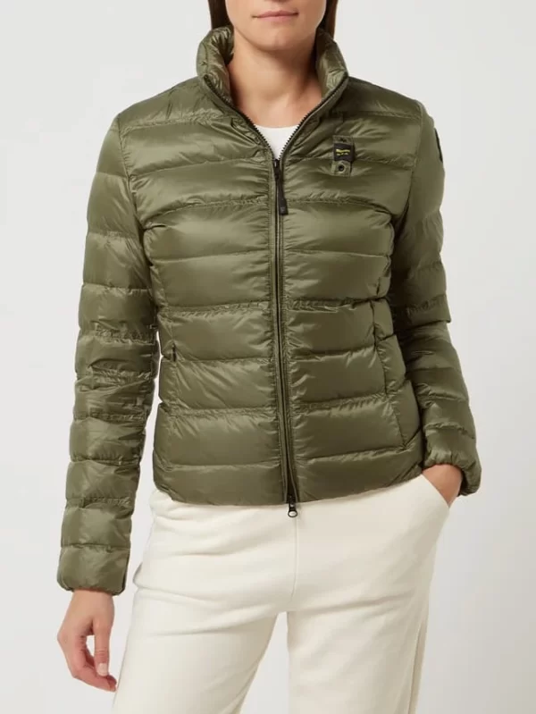 Blauer Usa Daunenjacke Mit Stehkragen – Olivgrün 5