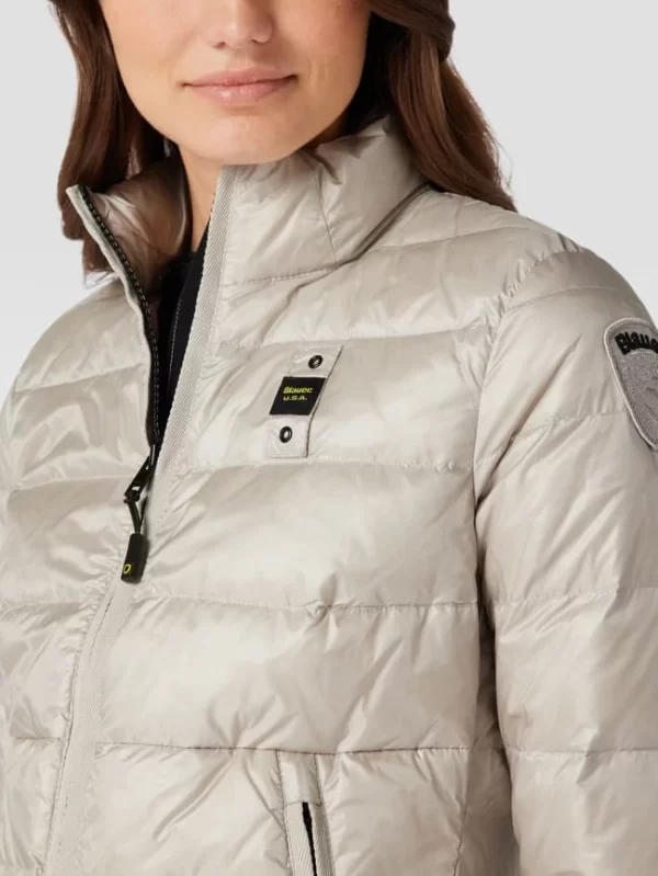 Blauer Usa Daunenjacke Mit Brand-Detail – Kitt 4