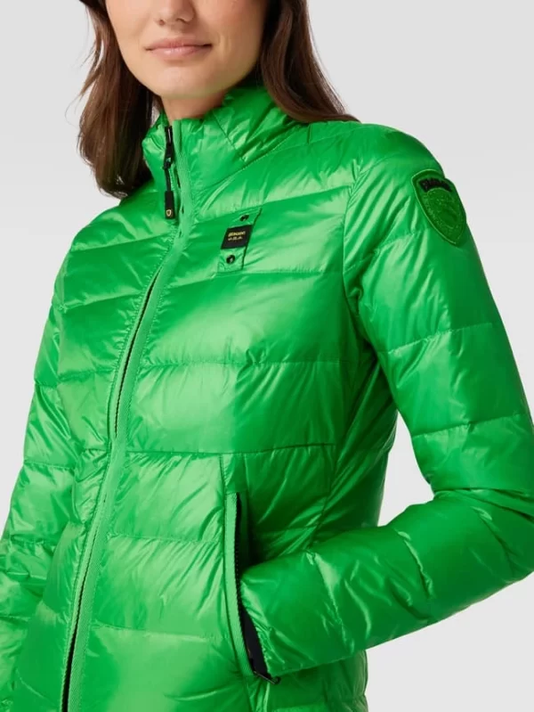 Blauer Usa Daunenjacke Mit Brand-Detail – Grün 4