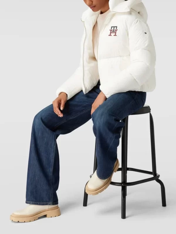Tommy Hilfiger Daunenjacke Mit Label-Details – Ecru 1