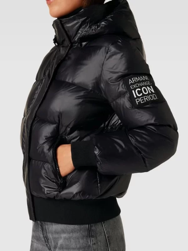 ARMANI EXCHANGE Daunenjacke Mit Label-Patch – Schwarz 4