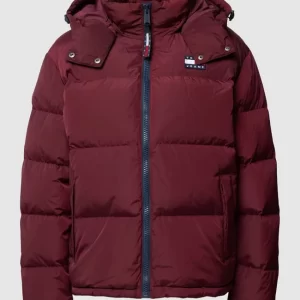 Tommy Jeans Daunenjacke Mit Label-Patch Modell ‘Alaska’ – Bordeaux Rot 9