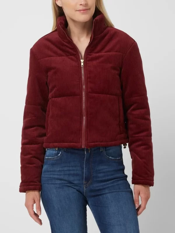 URBAN CLASSICS Jacke In Cord-Optik Modell ‘Puffer’ – Kirschrot 5