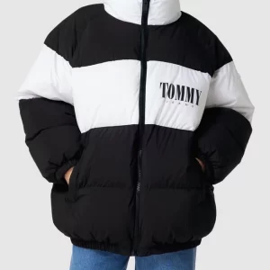Tommy Jeans Daunenjacke Mit Label-Details – Schwarz 13