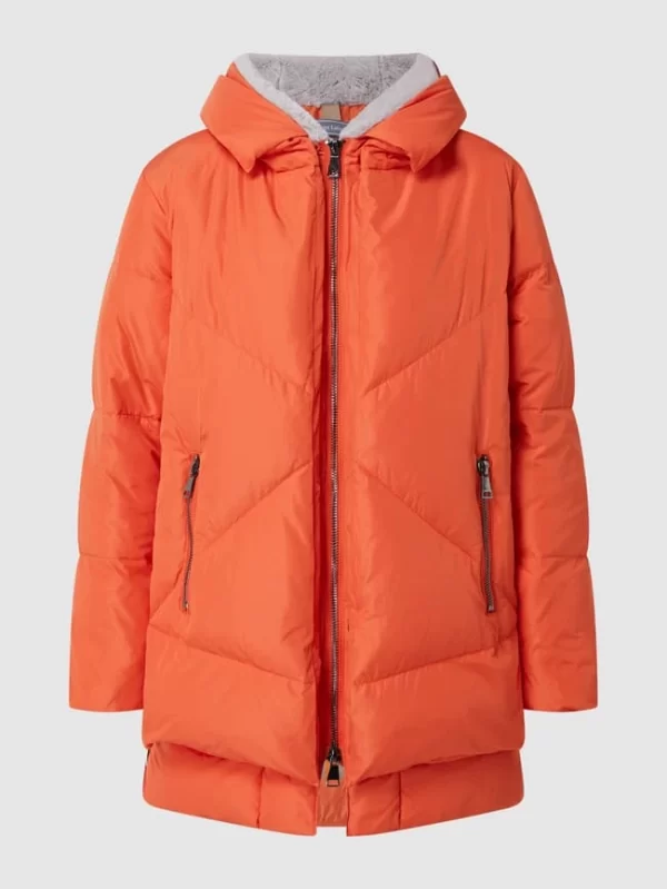 White Label Daunenjacke Mit Kapuze – Rostrot 3
