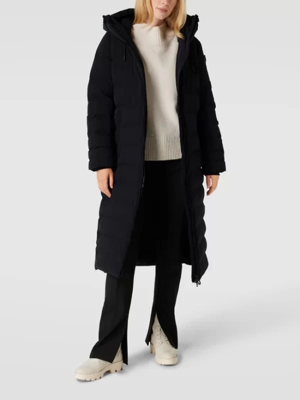 Wellensteyn Steppmantel Mit Label-Applikation Modell ‘CORDOBA’ – Schwarz 1
