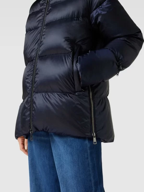 Windsor Daunenjacke Mit Label-Details – Marineblau 4