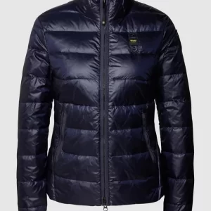 Blauer Usa Daunenjacke Mit Brand-Detail – Marineblau 9