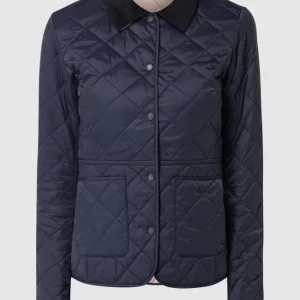 Barbour Steppjacke Mit Cordkragen Modell ‘Deveron’ – Marineblau 9