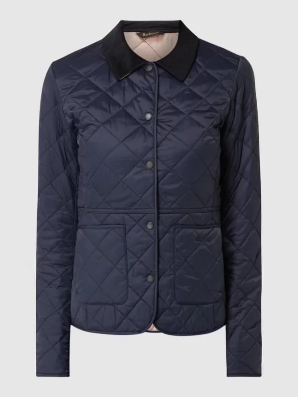 Barbour Steppjacke Mit Cordkragen Modell ‘Deveron’ – Marineblau 3