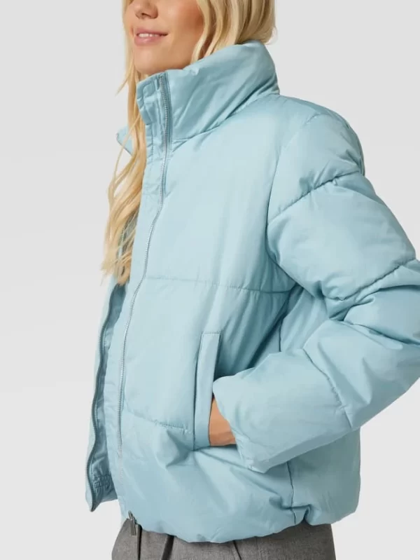 Vila Steppjacke Mit Stehkragen – Bleu Meliert 4