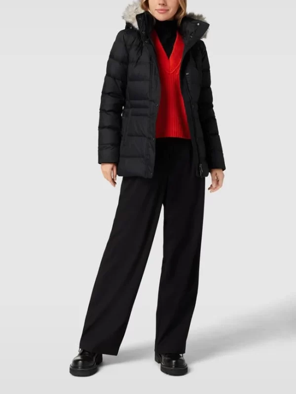 Tommy Hilfiger Daunenjacke Mit Label-Detail Modell ‘TYRA’ – Schwarz 1