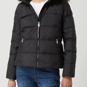 Tommy Hilfiger Daunenjacke Mit Webpelz – Schwarz 13