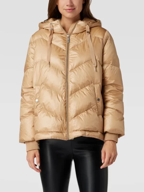 Comma Daunenjacke In Stepp-Optik – Beige 5