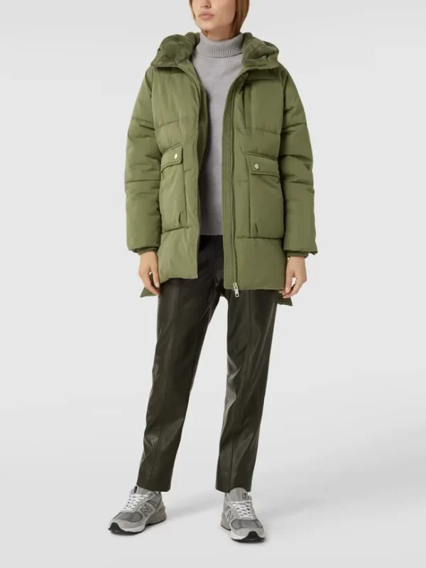 MOSS COPENHAGEN Steppjacke Mit Pattentaschen Modell ‘Pavinaria’ – Khaki 1