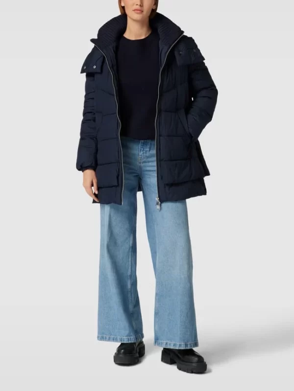 S.Oliver RED LABEL Steppjacke Mit Kapuze – Marineblau 1