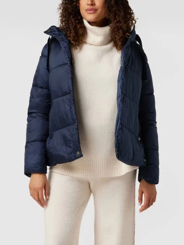 Mamalicious Umstands-Steppjacke Mit Kapuze – Marineblau 5