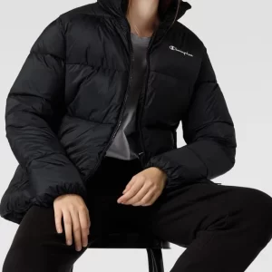 CHAMPION Steppjacke Mit Label-Print – Schwarz 11