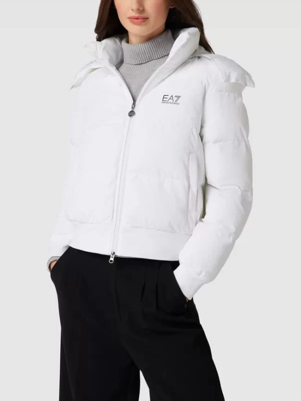 EA7 Emporio Armani Steppjacke Mit Label-Print Modell ‘GIUBOTTO’ – Offwhite 5