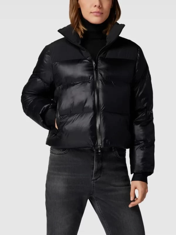No.1 Como Steppjacke Mit Label-Print Modell ‘KATIE’ – Schwarz 5