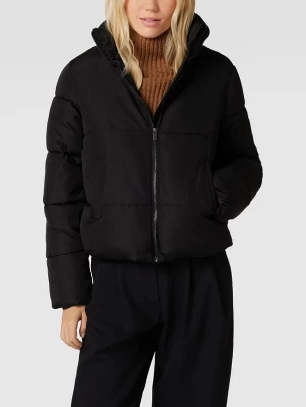 Vila Steppjacke Mit Stehkragen – Schwarz 5