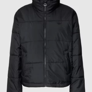 Adidas Originals Steppjacke Mit Kontraststreifen – Schwarz 9