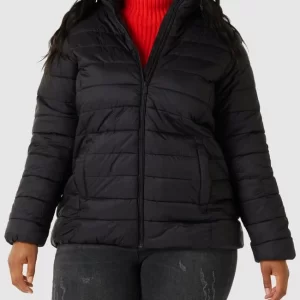 KAFFE Curve PLUS SIZE Steppjacke Mit Stehkragen Modell ‘KCLORANA’ – Schwarz 13