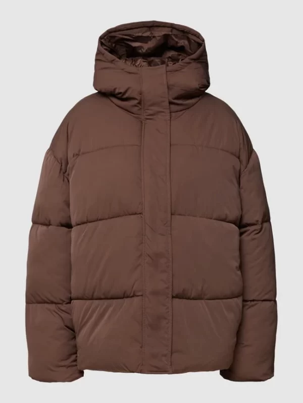 REVIEW Steppjacke Mit Kapuze – Schlamm 3