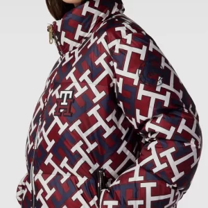 Tommy Hilfiger Daunenjacke Mit Allover-Muster Modell ‘MONOGRAM’ – Bordeaux Rot 11