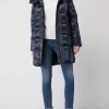 Blauer Usa Daunenjacke Mit Kapuze – Marineblau 14
