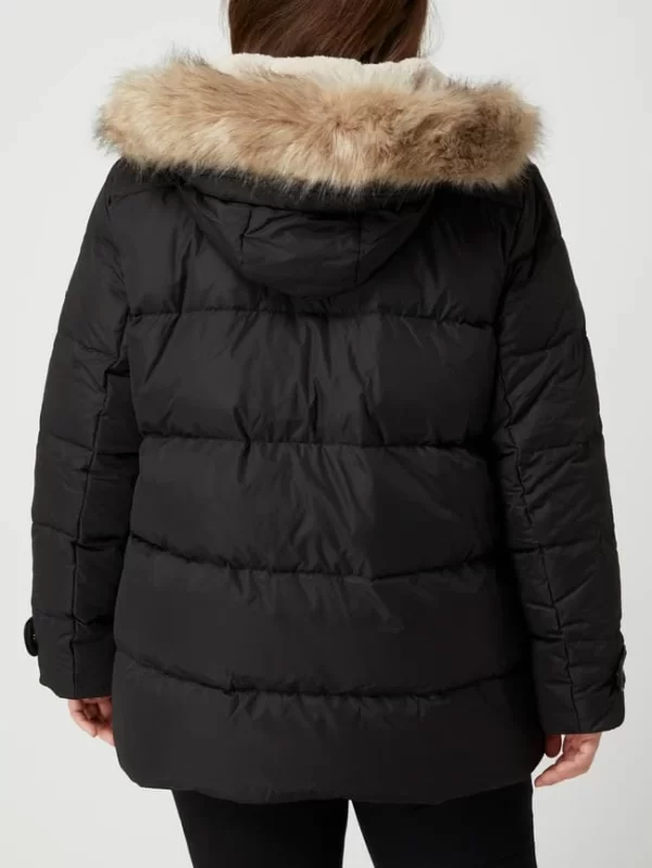Lauren Ralph Lauren PLUS SIZE Daunenjacke Mit Webpelz – Schwarz 7