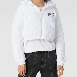 Tommy Jeans Cropped Steppjacke Mit Label-Stitching Modell ‘SIGNATURE CROPPED’ – Weiß 13