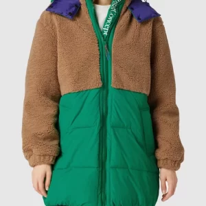 TheJoggConcept Steppjacke Mit Teddyfellbesatz Modell ‘AIDA’ – Grün 13