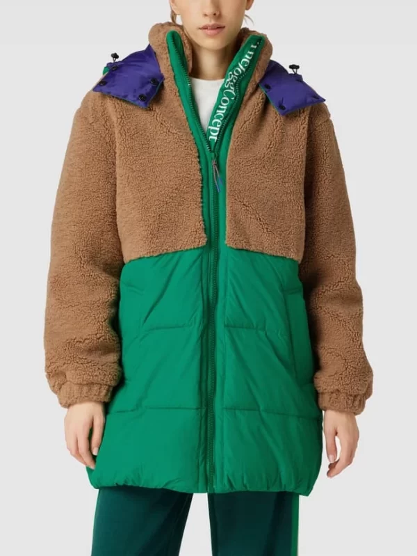 TheJoggConcept Steppjacke Mit Teddyfellbesatz Modell ‘AIDA’ – Grün 5