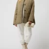 KARO KAUER EXKLUSIV Oversized Steppjacke Mit überschnittenen Schultern – Karo Kauer X P&C – Exklusiv Bei Uns – Schilf 25