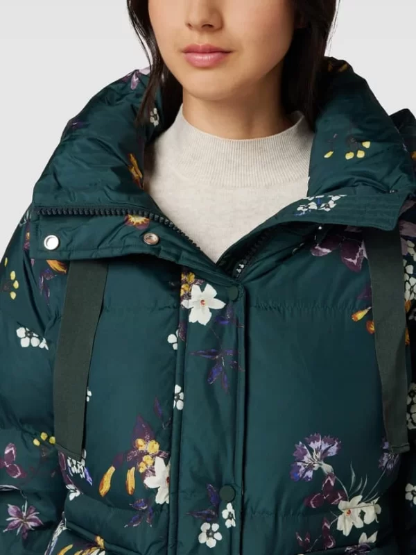 Marc O’Polo Daunenjacke Mit Floralem Muster – Dunkelgrün 4