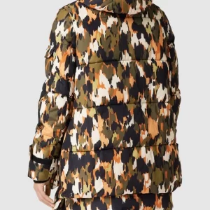 S.Oliver RED LABEL Steppjacke Mit Allover-Muster – Khaki 15