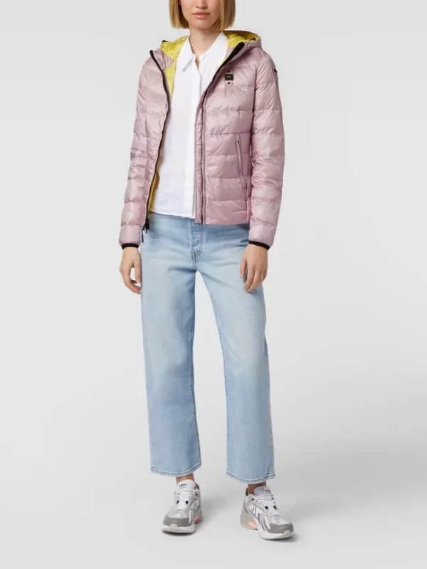 Blauer Usa Daunenjacke Mit Kapuze – Flieder 1