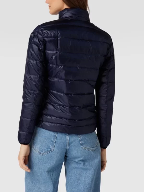 Blauer Usa Daunenjacke Mit Brand-Detail – Marineblau 6