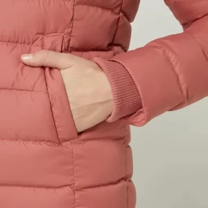 Tommy Jeans Daunenjacke Mit Webpelz – Altrosa 18