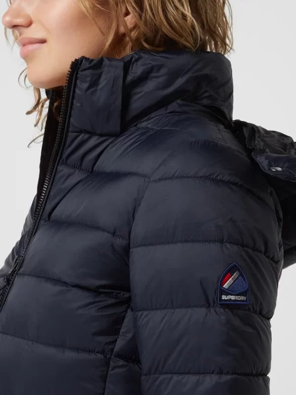 Superdry Steppjacke Mit Abnehmbarer Kapuze – Marineblau 4