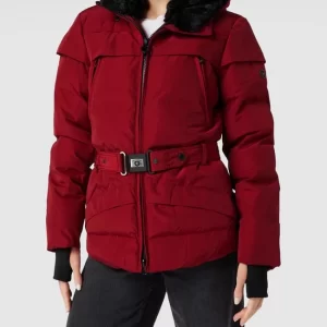 Wellensteyn Steppjacke Mit Kunstpelzkragen Modell ‘TIVANA 382’ – Dunkelrot 15