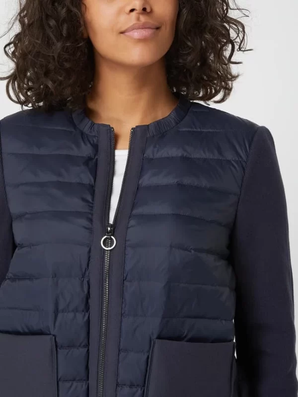 S.Oliver BLACK LABEL Daunenjacke Mit Stehkragen – Marineblau 4