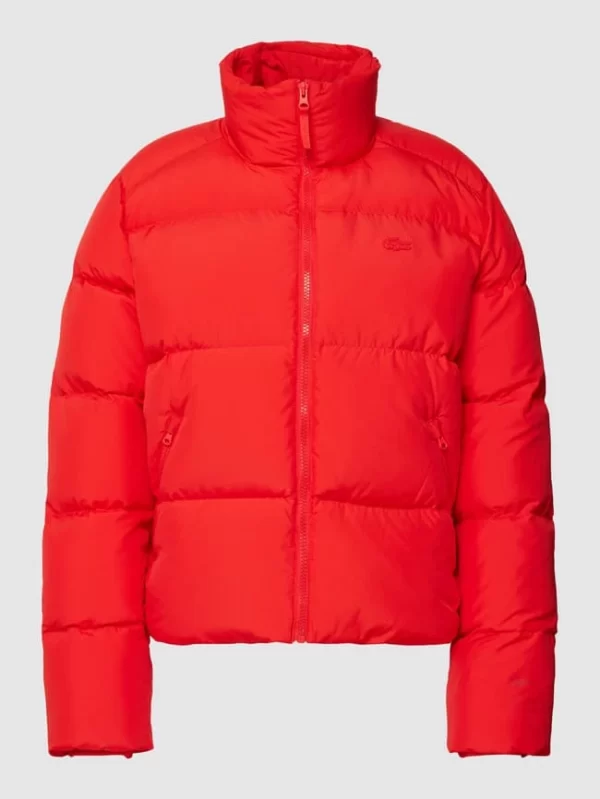 Lacoste Daunenjacke Mit Label-Detail – Rot 3