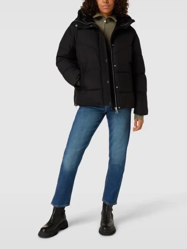 S.Oliver RED LABEL Steppjacke Mit Kapuze – Schwarz 1