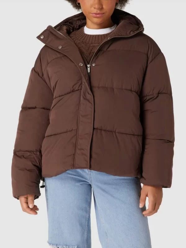 REVIEW Steppjacke Mit Kapuze – Schlamm 5