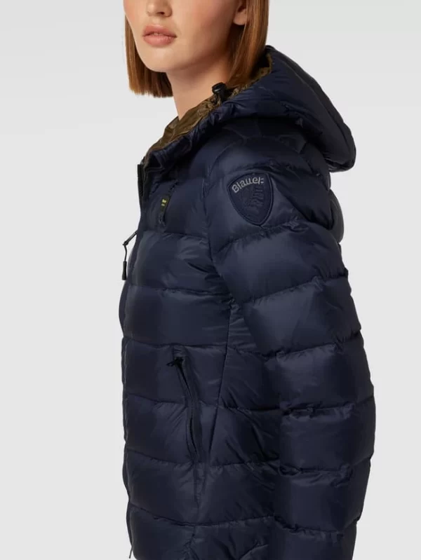 Blauer Usa Daunenjacke Mit Kapuze – Dunkelblau 4