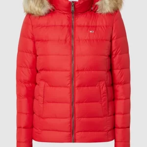 Tommy Jeans Daunenjacke Mit Webpelz – Rot 10