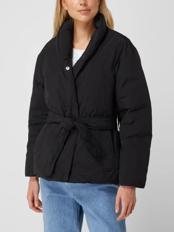 Calvin Klein Womenswear Daunenjacke Mit Taillengürtel – Schwarz 5