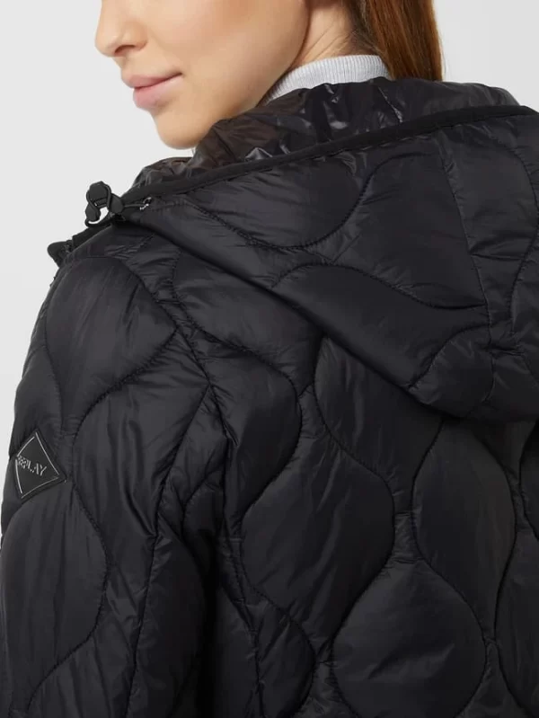 Replay Steppjacke Mit Kapuze – Schwarz 4